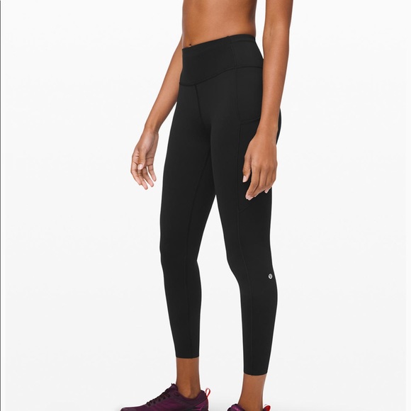 lululemon athletica Pants - Lululemon Fast and Free Tight II 25” Black 6